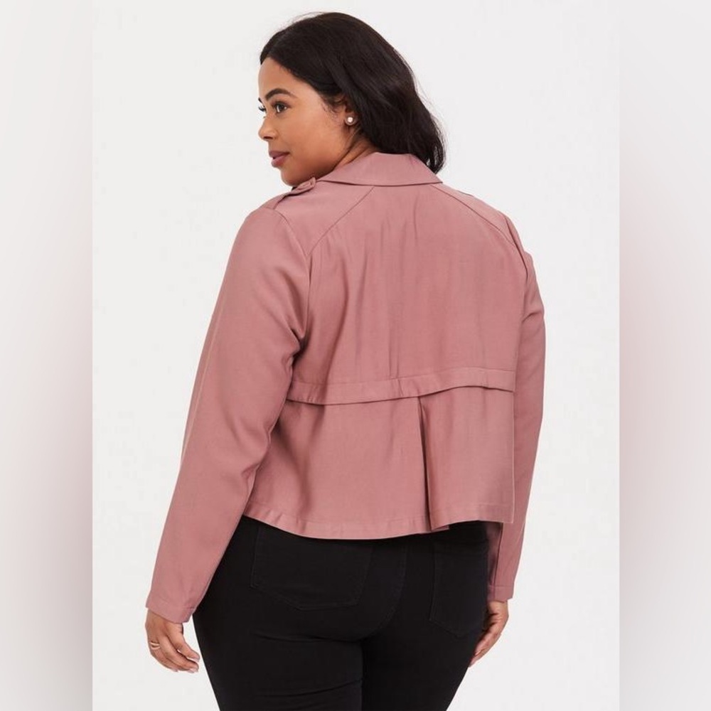 Torrid Twill Drape Front Jacket - image 7
